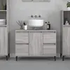 Image de vidaXL Meuble d'évier sonoma gris 80x33x60 cm bois d'ingénierie
