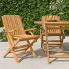 Image de vidaXL Chaises de jardin pliantes lot de 2 61x67x90cm bois massif teck