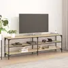 Image de vidaXL Meuble TV chêne sonoma 160x30x50 cm bois d'ingénierie