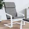 Image de vidaXL Chaise de relaxation Gris foncé Tissu