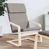 Image de vidaXL Chaise de relaxation Taupe Tissu