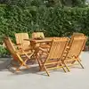 Image de vidaXL Chaises de jardin pliantes lot de 6 61x67x90cm bois massif teck