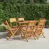 Image de vidaXL Chaises de jardin pliantes lot de 6 47x61x90cm bois massif teck