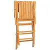 Image de vidaXL Lot de 6 Chaises de Jardin Pliantes, Sièges de Terrasse, Chaises de Balcon, Meubles de Patio Pique-Nique Extérieur, Bois Massif Teck