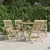 Image de vidaXL Chaises de jardin pliantes lot de 4 gris 56x61x89 cm bois teck