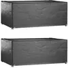 Image de vidaXL Housses salon de jardin2pcs 8oeillets 180x122x75cm rectangulaire