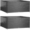 Image de vidaXL Housses de salon de jardin 2 pcs 16 oeillets 250x250x90 cm carré