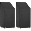 Image de vidaXL Housses de chaise de jardin 2 pcs 8 oeillets 65x65x110/150 cm PE