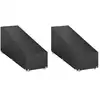 Image de vidaXL Housses pour chaise longue 2 pcs 12 oeillets 205x75x40/70 cm PE