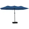 Image de vidaXL Parasol de jardin à double tête bleu azuré 449x265 cm