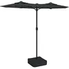Image de Parasol de jardin à double tête anthracite 316x240 cm