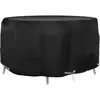 Image de vidaXL Housse pour meubles de jardin 10 oeillets Ø230x90 cm rond
