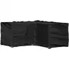 Image de vidaXL Housse de salon de jardin en forme de L 12 oeillets 185x185x90cm