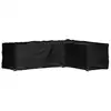Image de vidaXL Housse de salon de jardin en forme de L 16 oeillets 260x210x80cm