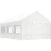 Image de vidaXL Belvédère avec toit blanc 6,69x4,08x3,22 m polyéthylène