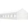 Image de vidaXL Belvédère avec toit blanc 13,38x4,08x3,22 m polyéthylène