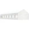 Image de vidaXL Belvédère avec toit blanc 15,61x4,08x3,22 m polyéthylène