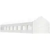 Image de vidaXL Belvédère avec toit blanc 17,84x4,08x3,22 m polyéthylène