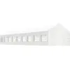 Image de vidaXL Belvédère avec toit blanc 20,07x4,08x3,22 m polyéthylène