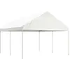 Image de vidaXL Belvédère avec toit blanc 4,46x4,08x3,22 m polyéthylène
