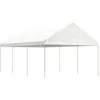 Image de vidaXL Belvédère avec toit blanc 6,69x4,08x3,22 m polyéthylène