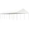 Image de vidaXL Belvédère avec toit blanc 13,38x4,08x3,22 m polyéthylène