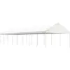 Image de vidaXL Belvédère avec toit blanc 17,84x4,08x3,22 m polyéthylène