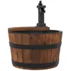 Image de vidaXL Fontaine à Eau avec Pompe 28x28x34,5 cm Bois de Sapin Massif