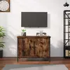 Image de vidaXL Meuble TV avec portes chêne sonoma 60x35x45cm bois d'ingénierie