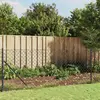 Image de vidaXL Clôture à mailles losangées avec ancrage anthracite 1x25 m