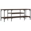 Image de vidaXL Meuble TV chêne Marron 121x35x45 cm Bois d'ingénierie et Fer