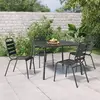 Image de vidaXL Table de jardin anthracite 100x100x71 cm acier