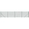 Image de vidaXL Clôture en Treillis Métallique avec Bride, Panneau de Clôture Décoratif, Barrière de Protection Jardin Patio Extérieur, Vert 1,6x10 m
