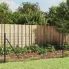 Image de vidaXL Clôture en treillis métallique et ancrage anthracite 1x25 m