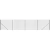 Image de vidaXL Clôture en Treillis Métallique avec Bride, Panneau de Clôture Décoratif avec Poteau de Soutien, Barrière de Jardin Terrasse, Anthracite 2x10 m