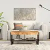 Image de vidaXL Table basse 90x50x40 cm bois de manguier massif