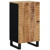 Image de vidaXL Buffet avec Porte, Armoire Latérale avec Rangement, Meuble de Salle de Séjour Salon Intérieur, Industriel, Bois Massif de Manguier