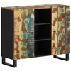 Image de Buffet avec 2 portes 90x33x75 cm bois massif de récupération