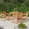 Image de vidaXL Ensemble à manger de jardin 5pcs Bois de teck massif