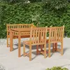 Image de vidaXL Ensemble à manger de jardin 4 pcs Bois de teck massif