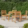 Image de vidaXL Ensemble à manger de jardin 5pcs Bois de teck massif
