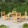 Image de vidaXL Ensemble à manger de jardin 5pcs Bois de teck massif