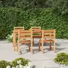 Image de vidaXL Ensemble à manger de jardin 5pcs Bois de teck massif