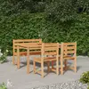 Image de vidaXL Ensemble à manger de jardin 4 pcs Bois de teck massif