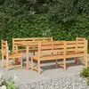 Image de vidaXL Ensemble à manger de jardin 5pcs Bois de teck massif