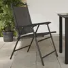 Image de vidaXL Chaises de jardin pliables lot de 8 en acier et textilène