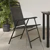 Image de vidaXL Chaises de jardin pliables lot de 8 en acier et textilène