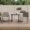 Image de vidaXL Chaises de jardin et coussins lot de 2 marron 56x59x84 cm rotin