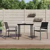 Image de vidaXL Chaises de jardin lot de 2 noir 54x62,5x89 cm résine tressée