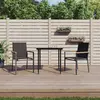 Image de vidaXL Chaises de jardin lot de 2 noir 55x61,5x90cm textilène et acier